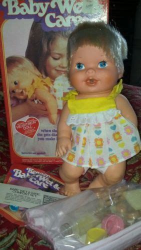 Available as both boy and girl. Vintage Kenner Wet and Care Baby Doll MIB | Baby dolls ...