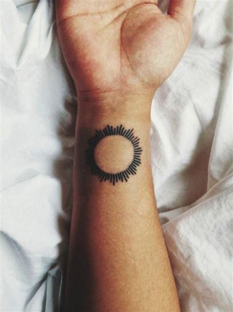 Some of the common body placements; 55 Small Wrist Tattoos with Powerful Meanings | Sun tattoo ...