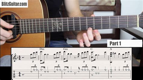 A melodic minor key signature. Sweet Fingerstyle Melody for Beginners in D minor Key ...