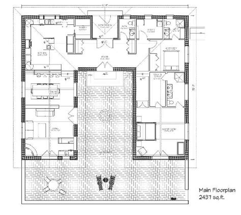 It's said that cliff may designed the same style home over and over. Nice Hacienda Style House Plans - House Plans | #124953