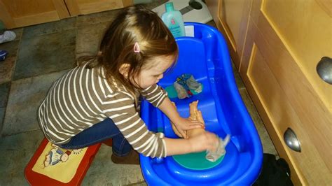 There's no harm in using a. Mayfield Blog: Giving her baby a bath