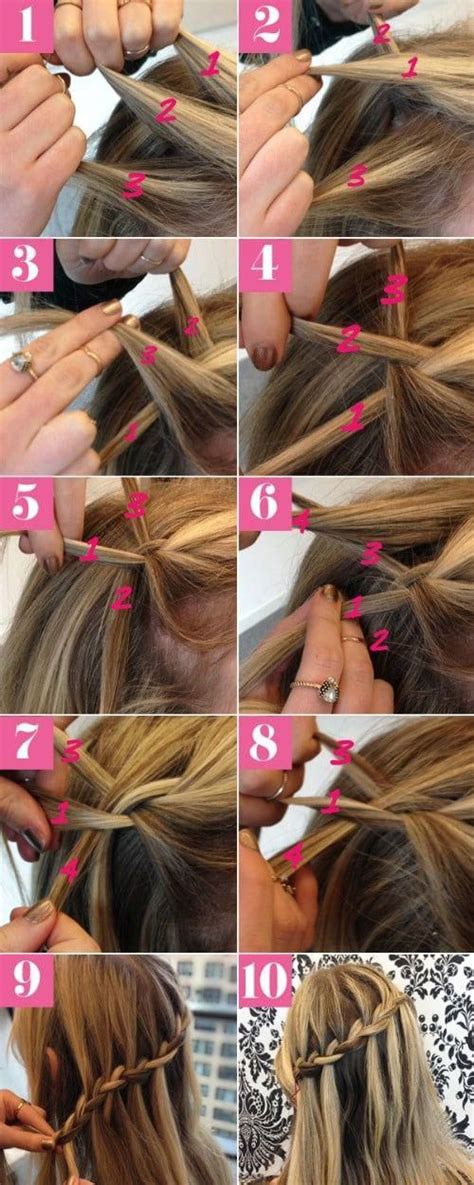 Flatten/fatten) the braids to even them out, as they tend to get thinner especially towards the tips. Start with the Basics - Basic Waterfall Braid Tutorial # ...