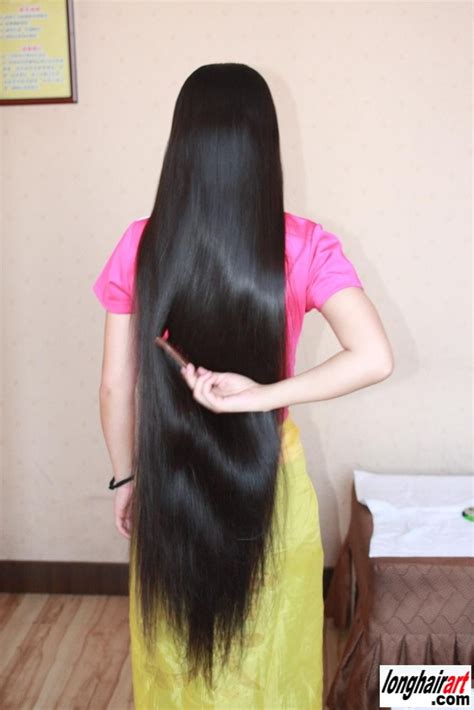 Here are a few of my things: Silky long black hair, Longhairart | Long hair styles ...