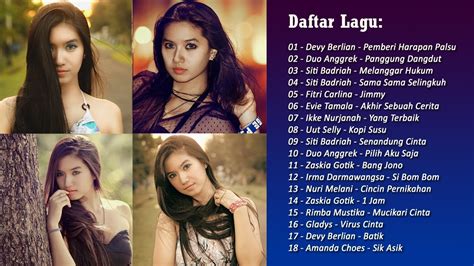 Kumpulan 20 pop indonesia terbaik, lagu enak didengar, lagu paling hits indonesia terpopuler 2017 sangat pas diputar waktu santai, penghibur hati, dan kenang. LAGU DANGDUT INDONESIA 2018 TERPOPULER SAAT INI - YouTube