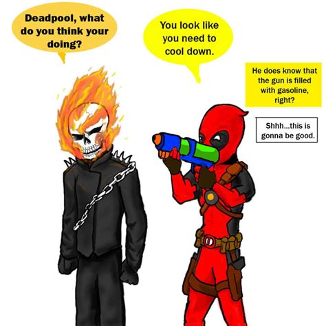 5 out of 5 stars. Deadpool and Ghost Rider - 9GAG