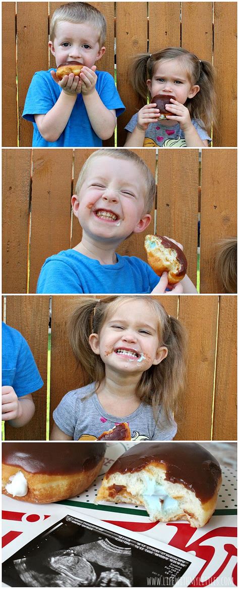 Keep your guests guessing with a baby blue and pink gender reveal garland! 18 Gender Reveal Ideas Using Food - Life With My Littles