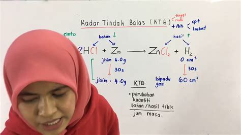 Tepki, karşılık, reaksiyon, gericilik, irtica, vücudun ortaya koyduğu tepki, reaksiyon, kimyasal…. PTTI KIMIA SPM : Kadar Tindak Balas (KTB) - YouTube