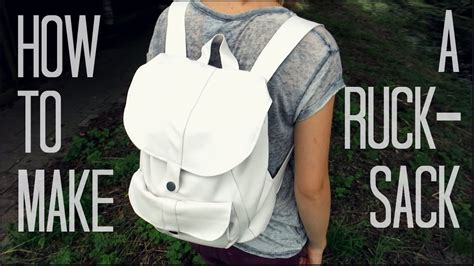 Making a leather & canvas backpack, i designed and crafted the backpack for my girlfriend as she needed a small backpack for. How to make a Rucksack - YouTube