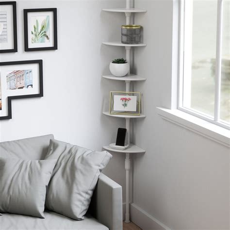 Use this measurement to purchase two tension rods of appropriate length. Tension Rod Shelf in 2020 | Living room spaces, Shelves ...