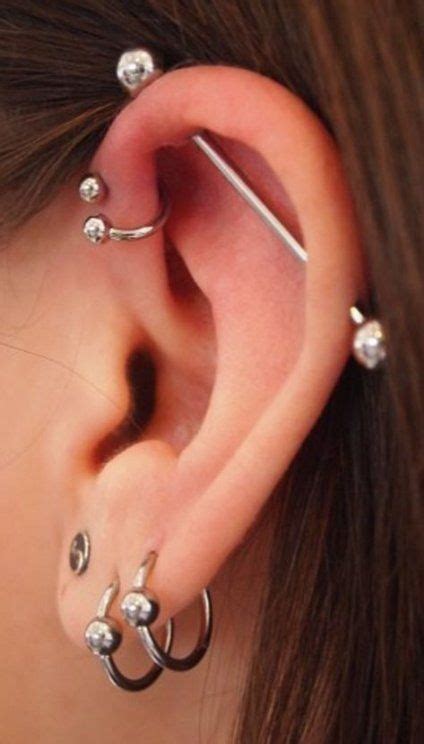 Piercing oreille cartillage industriel 33+ Ideas | Cool ear piercings, Ear jewelry, Ear piercings
