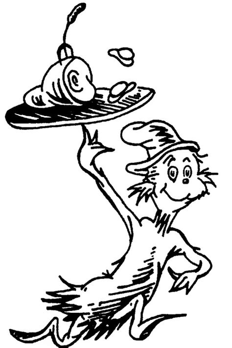 Download and print these free of dr. Dr Seuss Thing 1 Coloring Page - Coloring Home