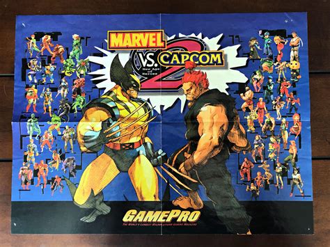 I still have a Marvel vs Capcom 2 poster from GamePro magazine in ...