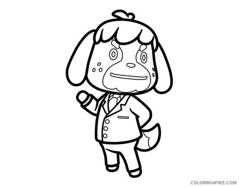 Digby is isabelle's twin brother. Animal Crossing Coloring Pages Printable Coloring4free ...