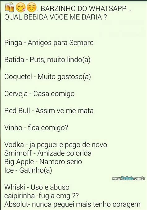 Brincadeiras para Whatsapp: Perguntas, Escolha e Mandar em ...
