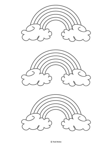 Visit rainbow playhouse coloring pages for kids on youtube to watch us draw and color each of our coloring pages for you. Rainbow Template: Free Printable Rainbow Outline and Rainbow Coloring Page! | Templates ...