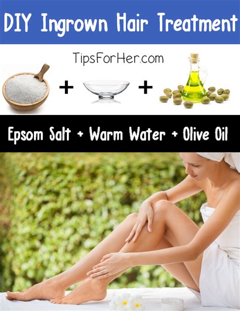 Lifestyle and home remedies to release ingrown hairs, you can: DIY Ingrown Hair Treatment