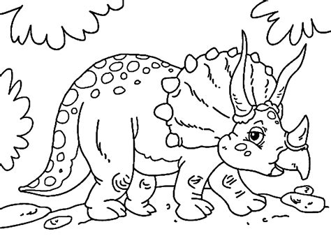 Jurassic world t rex printable coloring page dinosaur coloring. Cute little triceratops dinosaur coloring pages for kids ...