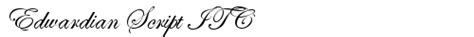 Fonts similar to 'itc edwardian script' year: Edwardian Script ITC Regular truetype font