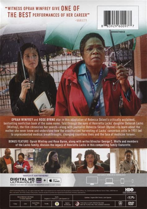 She was a poor black tobacco farmer whose cells—taken without her knowledge in 1951—became one of the most important tools in medicine, vital for developing the polio vaccine, cloning, gene mapping, in vitro fertilization, and more. Immortal Life of Henrietta Lacks, The (DVD 2017) | DVD Empire