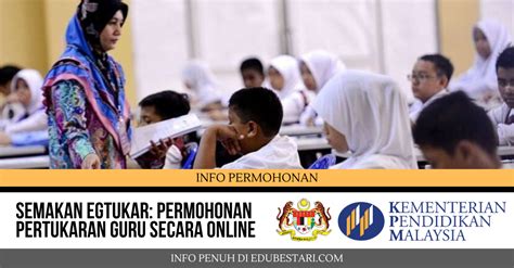 Sistem ini juga merupakan modul di bawah pengurusan guru untuk sistem sekolah (spsp), kementerian pendidikan malaysia (kpm). Semakan eGTUKAR 2020: Permohonan Pertukaran Guru Secara Online