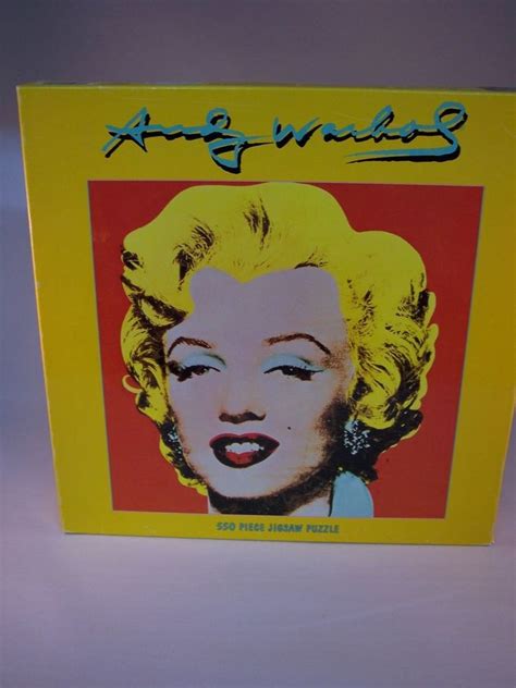 Features 6 colorful versions of andy warhol's iconic flower art. ANDY WARHOL 550 PIECE JIGSAW PUZZLE MARILYN MONROE NEW IN ...