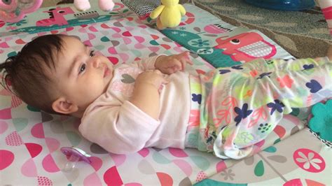 Maybe you would like to learn more about one of these? Cute 4 months old baby Liana 4 - YouTube