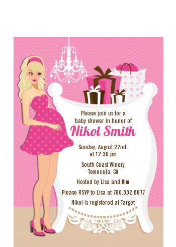 What kind of invite would suit your shower party? Modern Mommy Crib It's A Girl - Baby Shower Petite Invitations