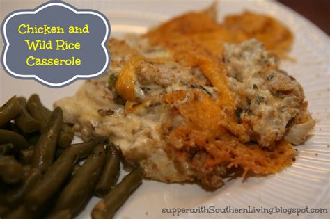 Chicken casseroles are the perfect dinner, easy to prepare and delicious too. Supper with Southern Living: Chicken and Wild Rice Casserole