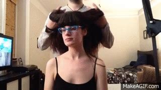 Hairy kristina plays with balls. ASMR Sounds: Play With My Hair! on Make a GIF