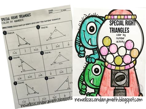 Free triangle worksheet for kids. multiplying polynomials coloring activity gina wilson ...