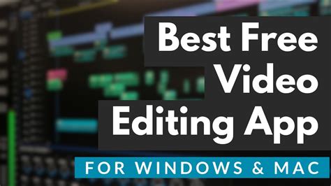 But not all of these. Best Free Video Editing app for Mac and Windows - YouTube