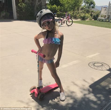 As a woman you need to come to terms. Jessica Simpson shares photo of daughter in a bikini ...