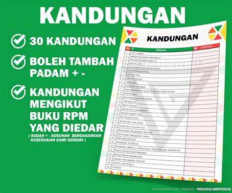 Ini hendaklah bermula pada tarikh kematian. FAIL REKOD PERSEDIAAN MENGAJAR 2018