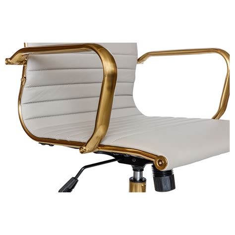 Get free shipping on qualified gold office chairs or buy online pick up in store today in the furniture department. LeisureMod Harris Modern Leatherette Executive Swivel Gold Office Chair in Tan - HOG19TL