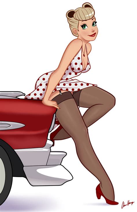 Artist salba combe created this charming set of cartoon style art featuring female superheroes. Red Hot Chevy by TheCosbinator on DeviantArt