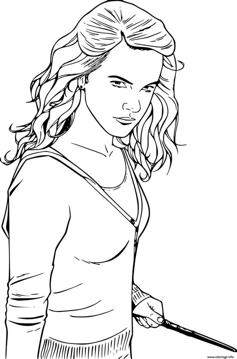 You can use our amazing online tool to color and edit the following hermione granger coloring pages. Coloriage hermione de harry potter - JeColorie.com