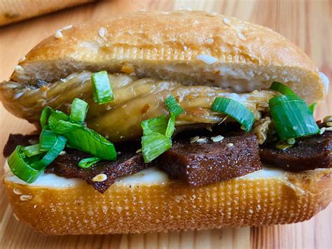 2tbsp massel chicken flavour stock powder. Korean Seitan Sandwich | Vegan Seitan Recipes | Yum Vegan Blog