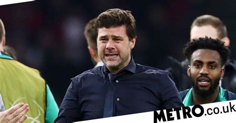 Pochettino was among those going crazy when the ball hit the net, but once the final whistle went and the enormity of what he and his players had achieved struck him for the first time, so came the tears. Mauricio Pochettino in tears after Tottenham's incredible ...