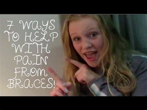 So how can you relieve braces pain? Tips to Help with Braces Pain - YouTube