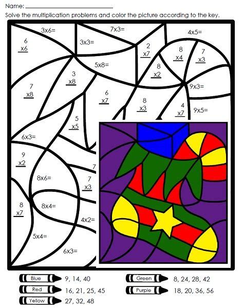 Submitted by bill rose, who is not affiliated with the sites. Christmas Multiplication Mystery Picture | Christmas math ...