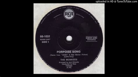 It was originally recorded by the monkees , with davy jones singing the lead. Monkees - Porpoise Song - YouTube