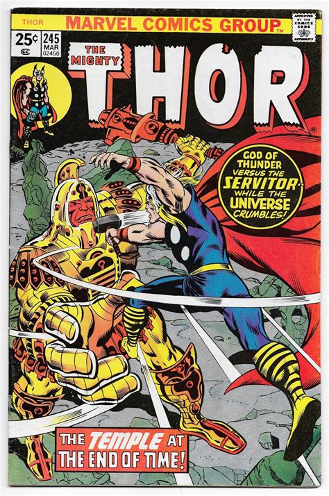Fandral, jane foster, hogun the grim, thor. Mighty Thor #245 | 1st App He Who Remains | MVS Intact ...