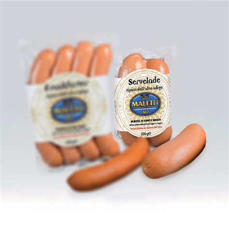 Wurstel wudy ketchup x 3. Wurstel Servelade Maletti 1867 - Latteria Salumeria ...