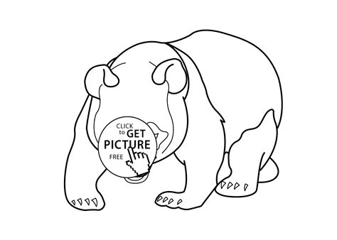 Check out some other great sites: Panda bear - animals coloring pages for kids, printable ...