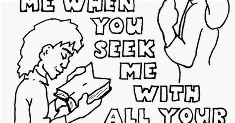 Jeremiah 1:5 kjv before i formed thee in the belly i knew thee; Coloring Pages for Kids by Mr. Adron: You Will Seek Me And ...