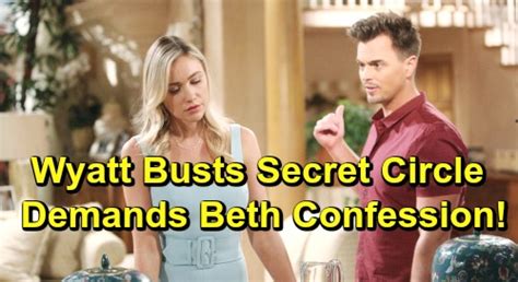 'bold and the beautiful' airs weekdays on the cbs network. The Bold and the Beautiful Spoilers: Wyatt Overhears Beth ...