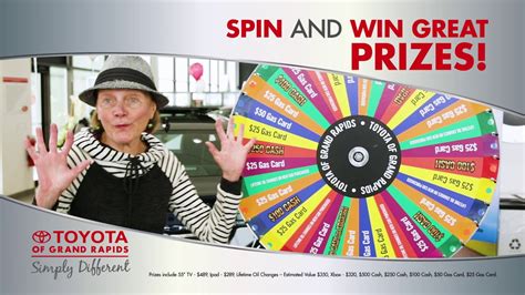 Locate a toyota available in grand rapids by browsing our whole inventory online here. Spin to Win (A) | Toyota of Grand Rapids - YouTube
