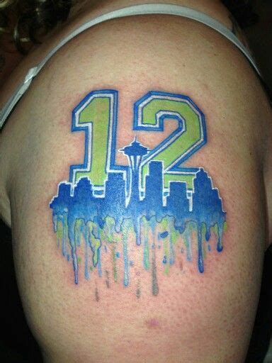 The tattoo is all about the logo of this football team. 1000+ images about Seattle Seahawks Tattoo's on Pinterest ...