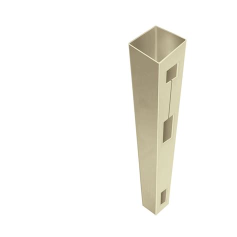 They never need to be painted or stained, and resist cracking, yellowing and discoloring. Veranda 5 in. x 5 in. x 9 ft. Sand Vinyl Fence End Post ...