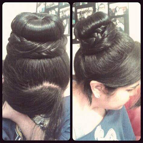 Today i compiled a few hairstyles/tips that i find useful for my round. Sock Bun with Braids! | Bun hairstyles, Hair styles ...